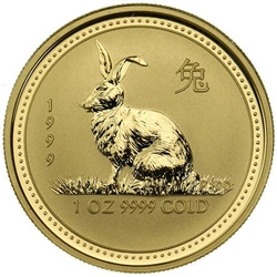 Lunar I: Rok Królika 1 uncja Złota 1999