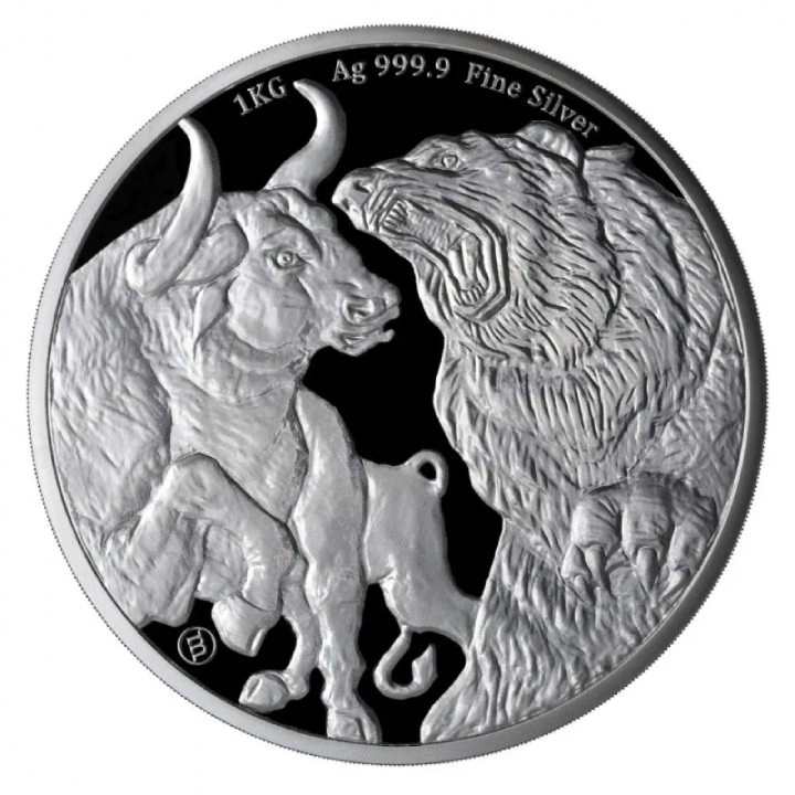 Czad: Bull & Bear 1000 g Srebra 2023