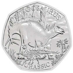 Dinosaurs: Iconic Specimens - Stegosaurus 50p Miedzionikiel 2024