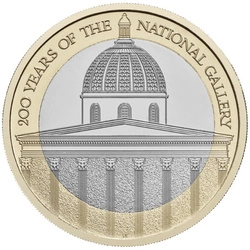 Celebrating 200 Years of the National Gallery £2 Miedzionikiel 2024