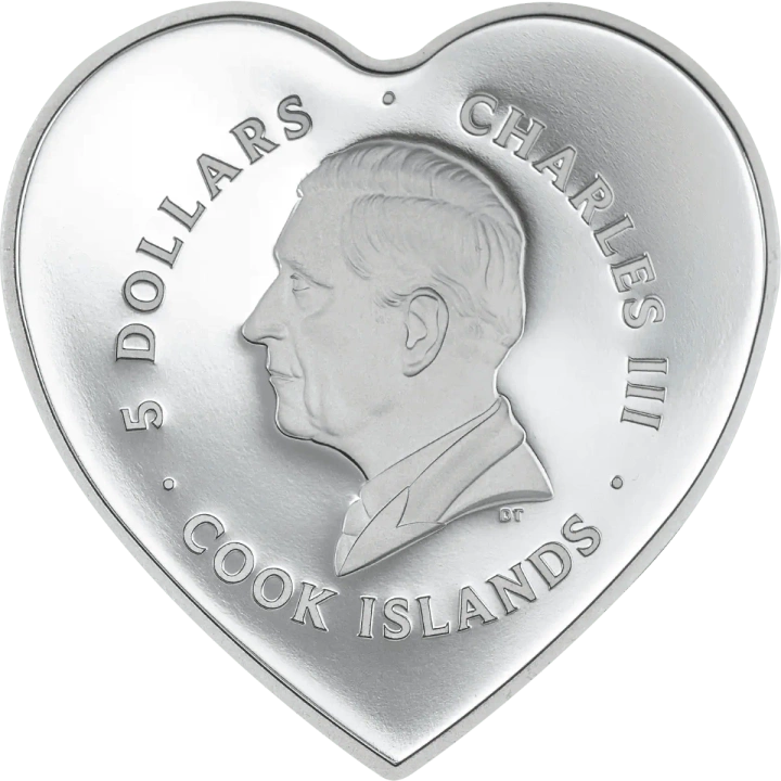 Cook Islands: Brilliant Love – Blossom kolorowany 20 gramów Srebra 2026 Crystal Proof