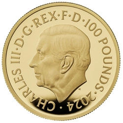 Zestaw 6 monet Premium Britannia Złoto 2024 Proof