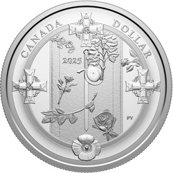 Canada: Tomb of the Unknown Soldier Dollar Srebro 2025 Proof