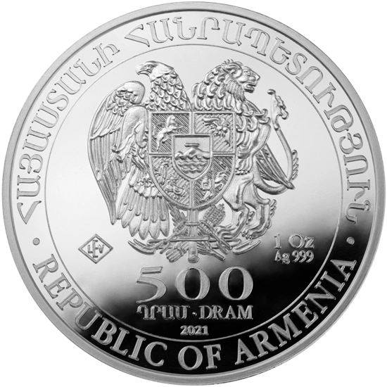 Arka Noego 1 uncja Srebra 2021 PAKIET 500 SZTUK