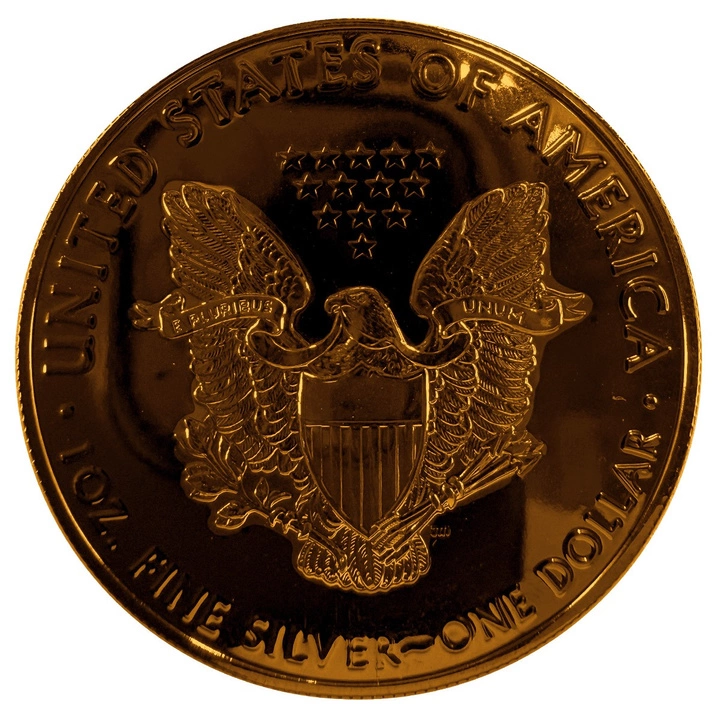 Amerykański Orzeł 1 uncja Srebra 2018 Black Rhodium Gilded Rose