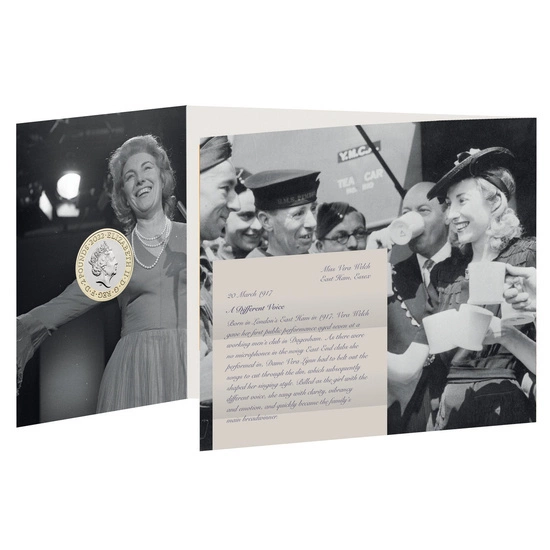 Celebrating the Life and Legacy of Dame Vera Lynn £2 Miedzionikiel 2022