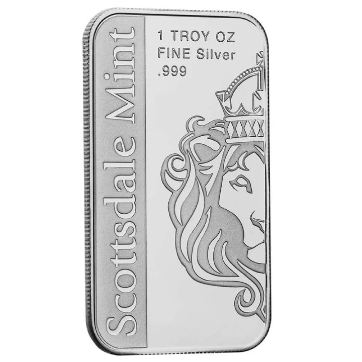 Sztabka Scottsdale Mint - Flaga Polski kolorowana 1 uncja Srebra