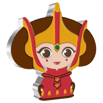 Niue: Star Wars - Padmé Amidala Chibi Coin kolorowany 1 uncja Srebra 2022 Proof