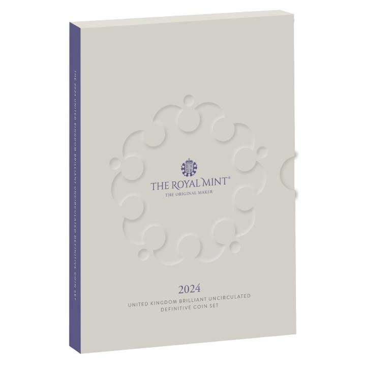 Zestaw 8 monet Miedzionikiel Wielka Brytania Definitive 2024