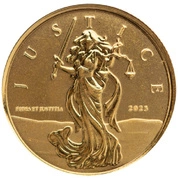 Gibraltar: Lady Justice 1/10 uncji Złota 2023 Proof