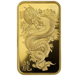 Sztabka Pamp Year of the Dragon - Legend of the Azure Dragon 1 uncja Złota 2024 LBMA GD Refiner