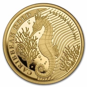 Barbados: Caribbean - Seahorse 1 uncja Złota 2023