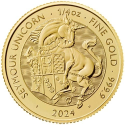  The Royal Tudor Beasts: The Seymour Unicorn 1/4 uncji Złota 2024