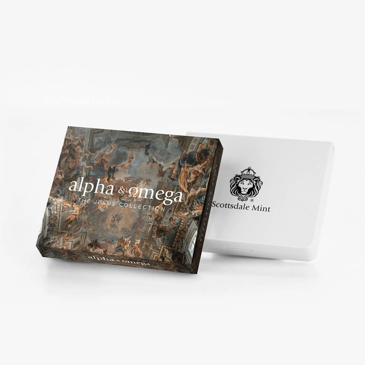 Samoa: Alpha & Omega 1 uncja Srebra 2021 Black Rhodium Proof