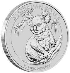 Koala 1000 gramów Srebra 2019