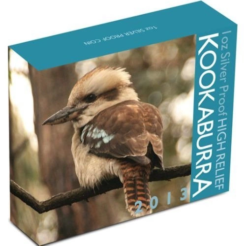 Kookaburra 1 uncja Srebra PROOF High Relief 2013
