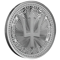 Barbados: Trident 1 uncja Srebra 2025 Prooflike