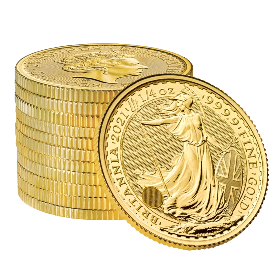 Britannia 1/4 uncji Złota 2021