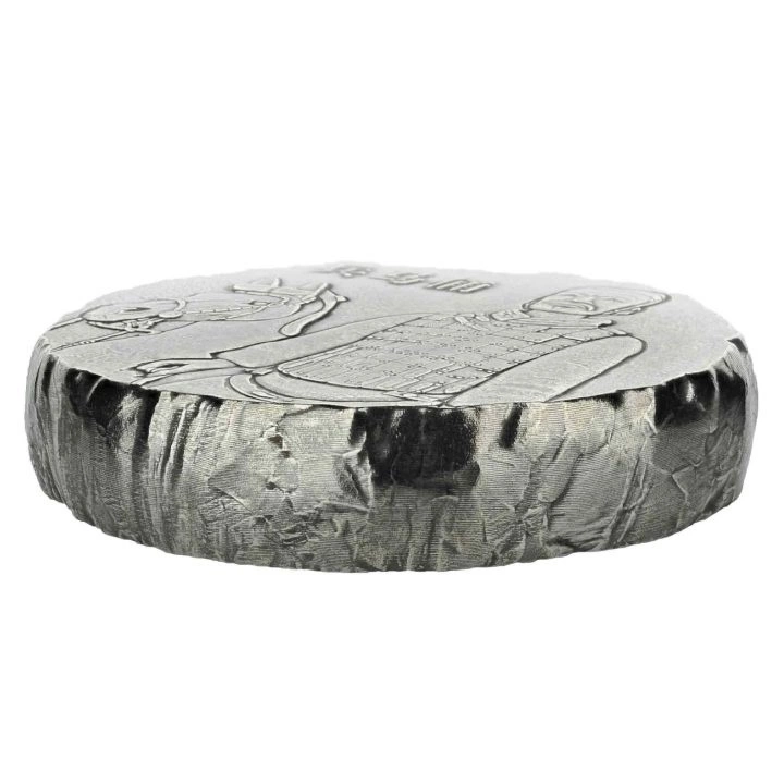 Fiji: Terracotta Warriors 5 uncji Srebra 2019 Antiqued Coin