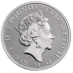 Bestie Królowej: Biały Koń Hanoweru 2 uncje Srebra 2020