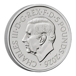 Portraits of Queen Elizabeth II - The Second Effigy £5 Miedzionikiel 2026