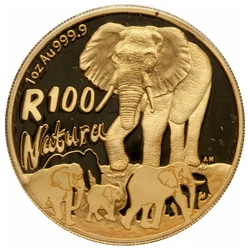 Natura: Elephant 1 uncja Złota 2008 Proof