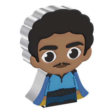 Niue: Star Wars Lando Calrissian Chibi Coin kolorowany 1 uncja Srebra 2023 Proof
