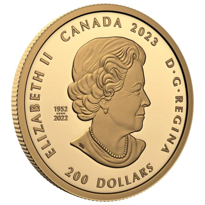 Canada: Purely Brilliant Collection - De Beers Ideal Heart $200 Złoto 2023 Proof Ultra High Relief