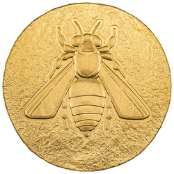 Cook Islands: Ancient Greece - Honey Bee "Ephesos" 0,5 grama Złota 2023 Silk Coin