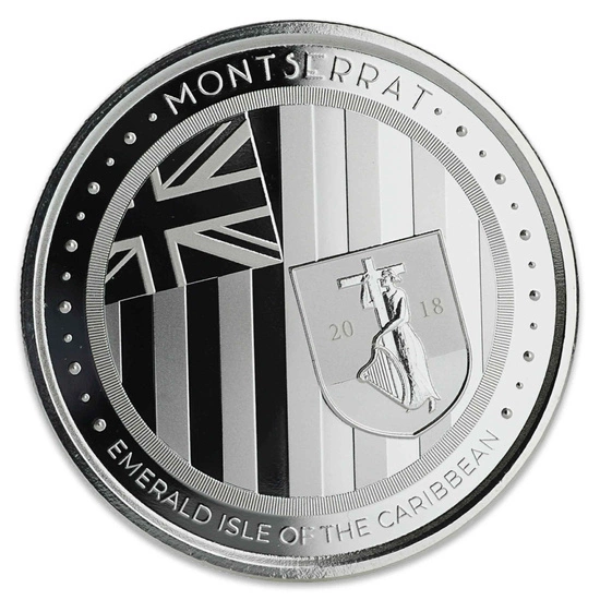 Montserrat: Emerald Isle of the Caribbean 1 uncja Srebra 2018