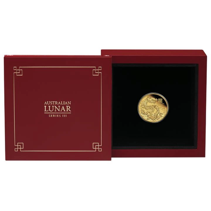 Perth Mint: Lunar III - Rok Smoka 1/10 uncji Złota 2024 Proof