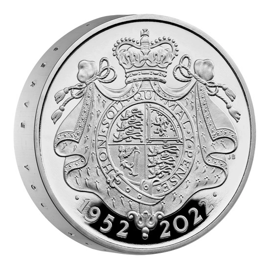 The Platinum Jubilee of Her Majesty The Queen £5 Platyna 2022 Proof Piedfort Coin