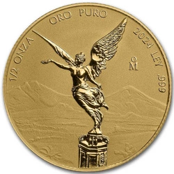 Mexican Libertad 1/2 uncji Złota 2024 Reverse Proof