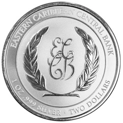 St. Lucia - Coat of Arms 1 uncja Srebra 2023 Prooflike