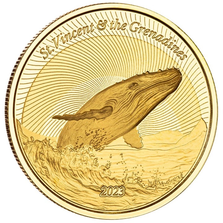 St. Vincent & The Grenadines - Humpback Whale 1 uncja Złota 2023 Proof