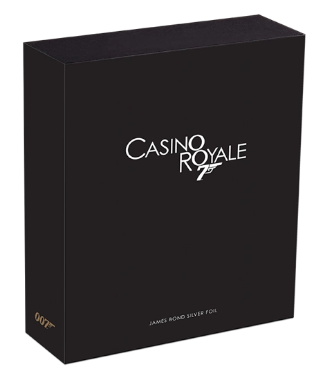 Plakat filmowy: 007 James Bond - Casino Royale 5 gramów Srebra 2020 (Srebrna Folia)