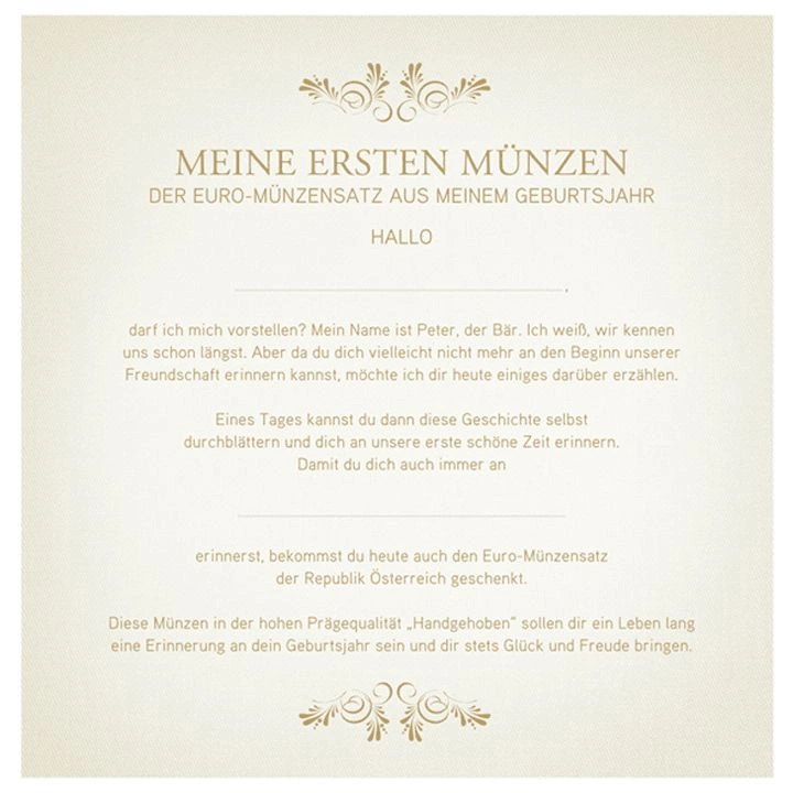 Zestaw monet Baby 2023