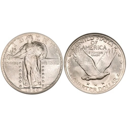 USA: 25 Centów - Quarter Dollar (0,25 USD) Srebro Różne Roczniki (próba Ag.900) Obiegowy