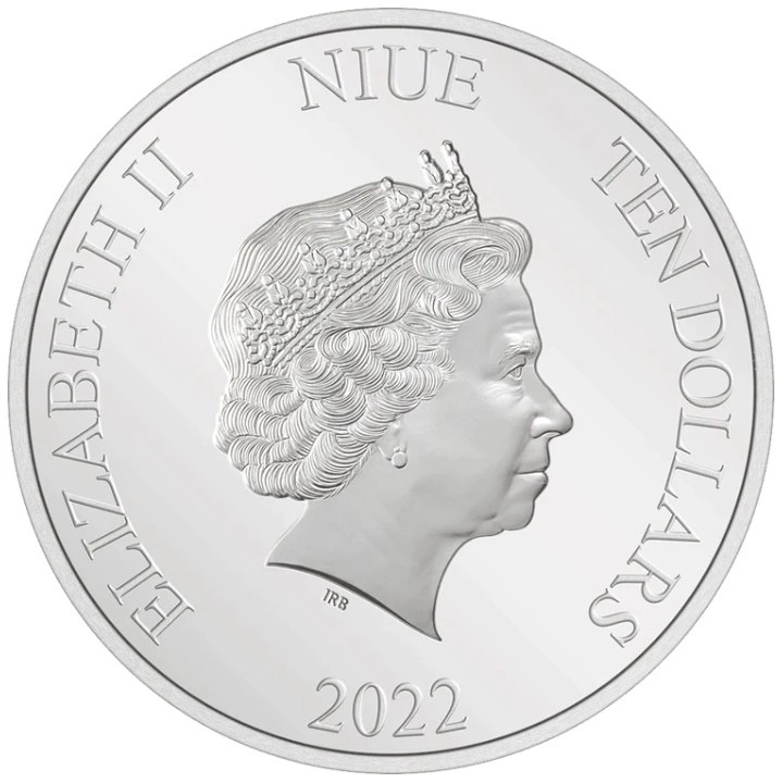 Niue: Harry Potter - Hogwarts The Great Hall 3 uncje Srebra 2022 Antique Finish