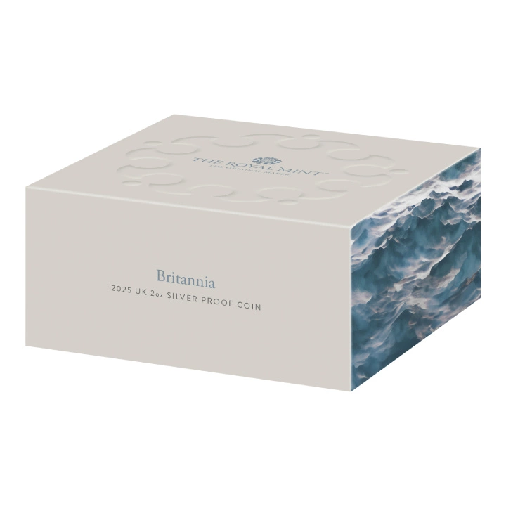 Britannia 2 uncje Srebra 2025 Proof