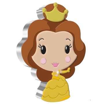 Niue: Disney - Belle Chibi Coin kolorowany 1 uncja Srebra 2021 Proof