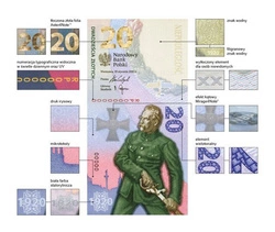 Banknot NBP Bitwa Warszawska 1920 20 zł