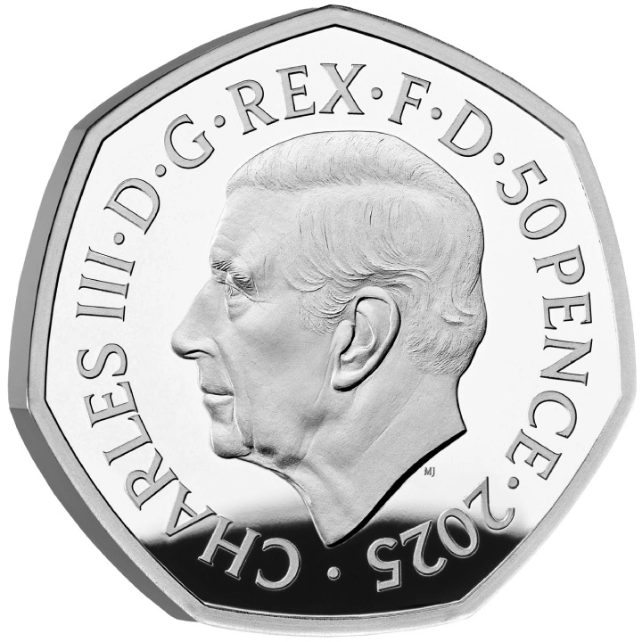 Mary Poppins kolorowana 50p Srebro 2025 Proof