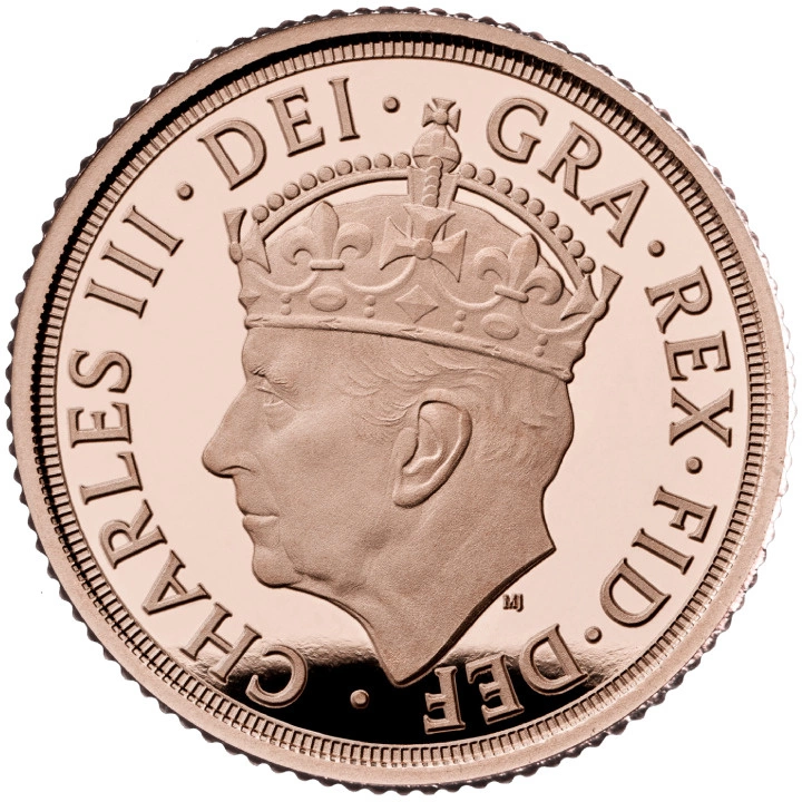 Wielka Brytania: The Coronation of His Majesty King Charles Sovereign Zestaw 3 monet 2023 Proof