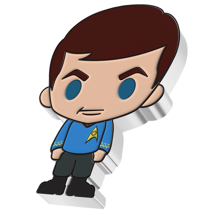 Niue: Star Trek - Leonard McCoy Chibi Coin kolorowany 1 uncja Srebra 2022 Proof