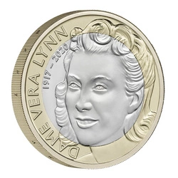 Celebrating the Life and Legacy of Dame Vera Lynn £2 Miedzionikiel 2022