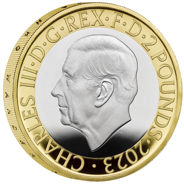 Celebrating the Life and Work of JRR Tolkien £2 pozłacany Srebro 2023 Proof