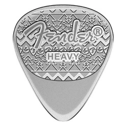 Pamp: Fender Holiday Guitar Pick 9,25 g Srebra 2025 Reverse Proof