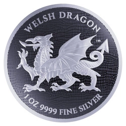 Niue: Heraldic - Welsh Dragon 1 uncja Srebra 2022