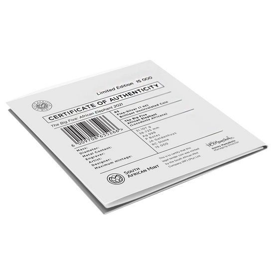 Big Five II: Elephant 1 uncja Srebra 2021